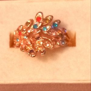 NWOT Rose Gold Autumn Leaves Ring